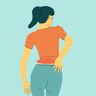 Back pain, also called low back pain