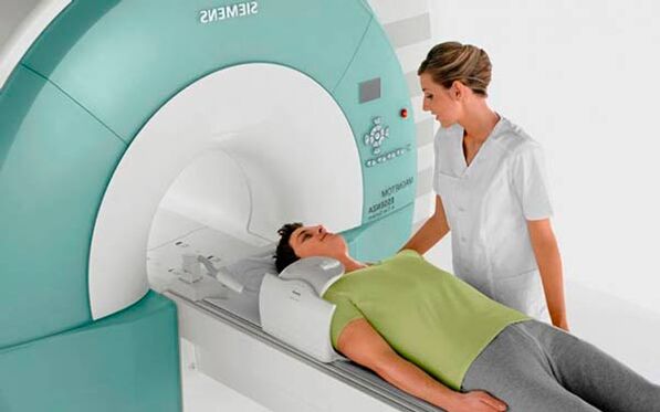 MRI diagnosis of osteochondrosis