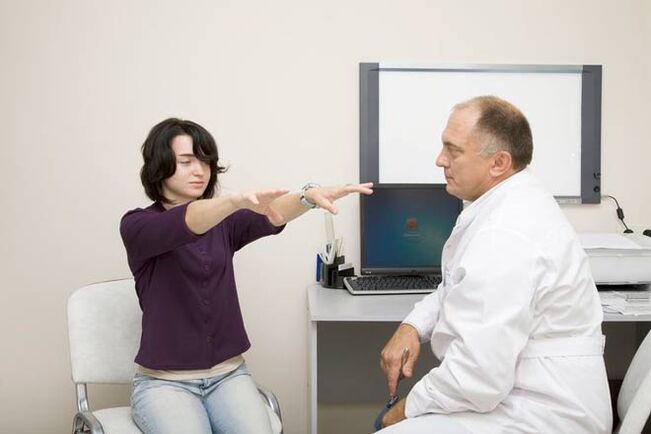 Neurologist diagnoses thoracic osteochondrosis