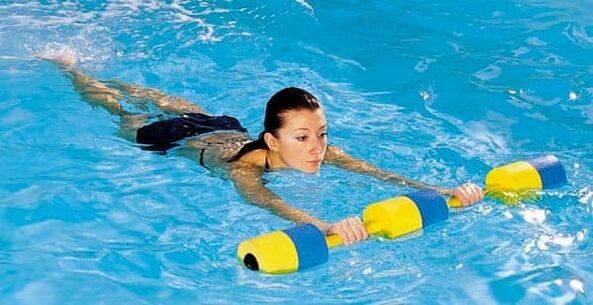 Swimming to prevent thoracic osteochondrosis